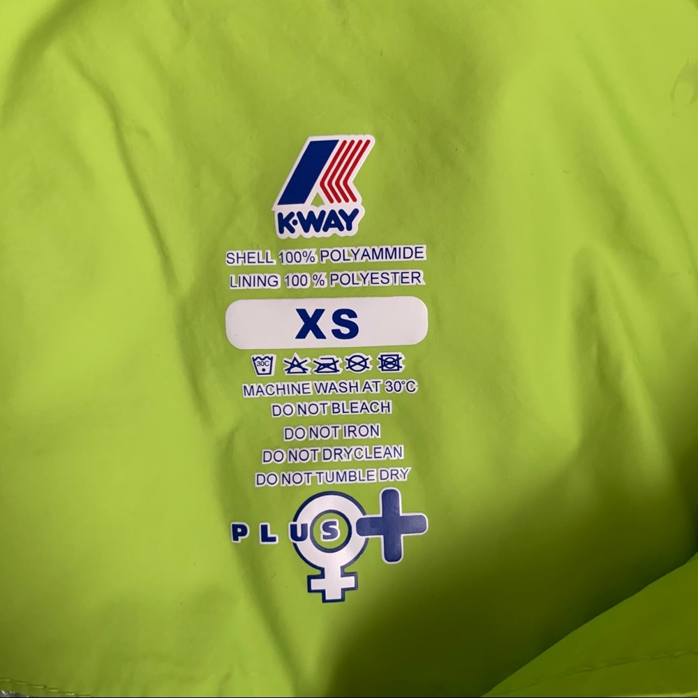 Green K-Way Rain Jacket - Picture 7 of 8